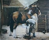 Unknown Artist horse painting